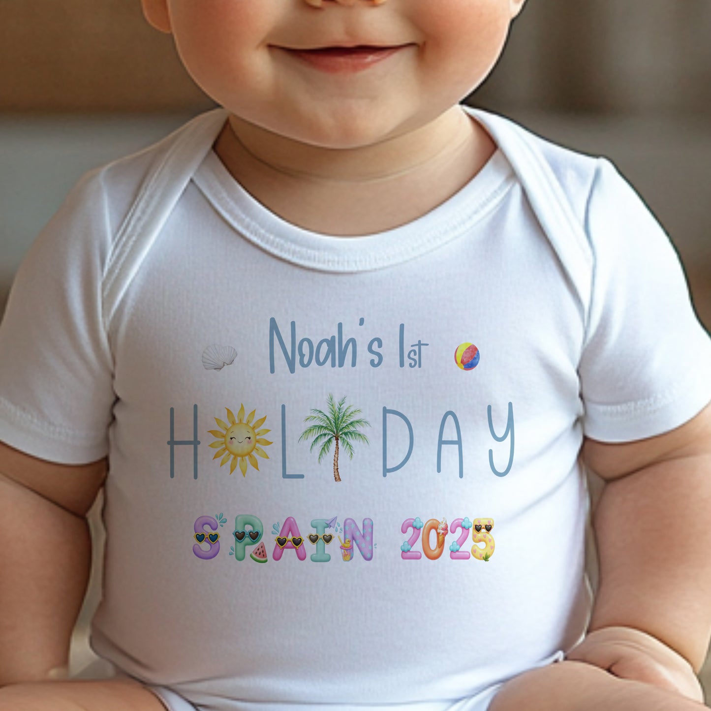 My 1st Holiday Tshirt, First holiday kids Tshirt, Vacation Tshirt, 1st Summer holiday shirt, Girls and boys First holiday tshirt, First Time Flyer