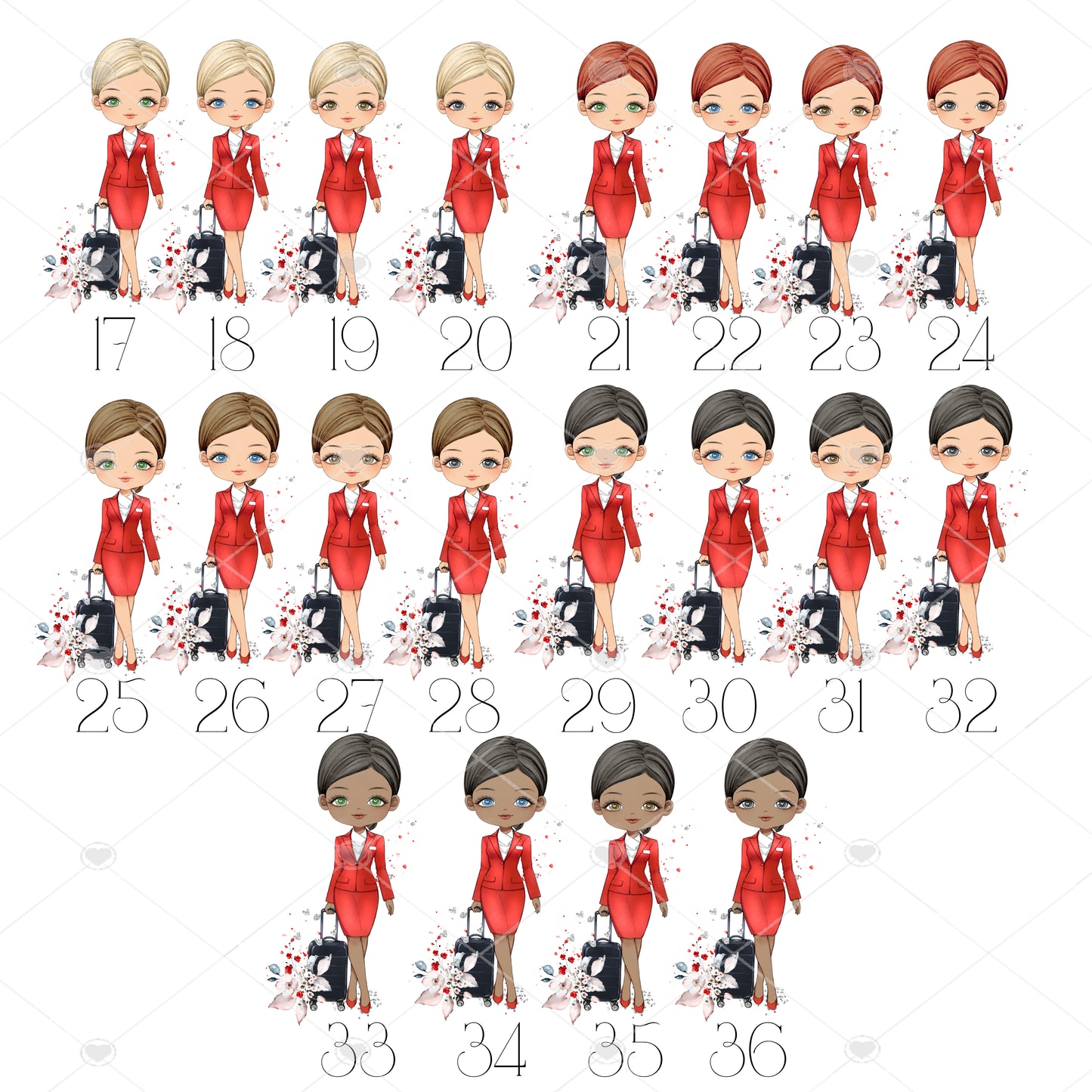 Personalised Flight Attendant Card, Air Hostess Card, Cabin Crew card, Air Steward, Birthday Card, Card for her, Aviation card (Copy)