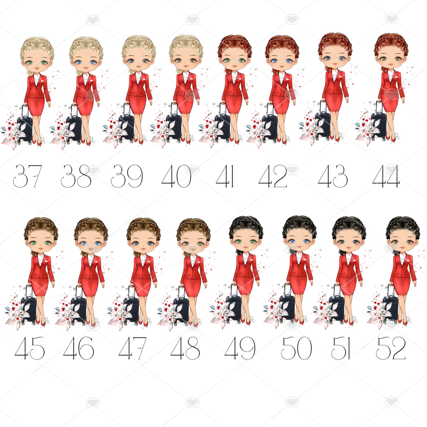 Personalised Flight Attendant Card, Air Hostess Card, Cabin Crew card, Air Steward, Birthday Card, Card for her, Aviation card (Copy)