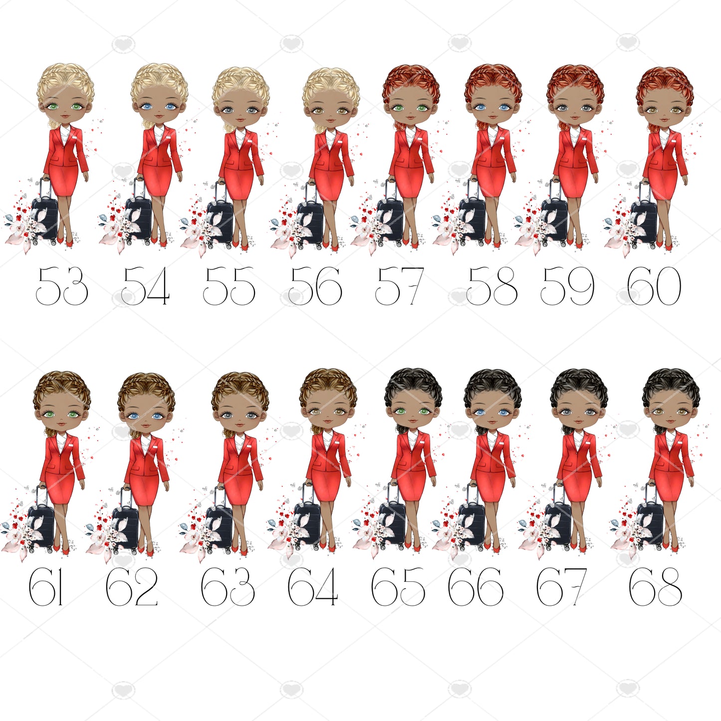 Personalised Flight Attendant Card, Air Hostess Card, Cabin Crew card, Air Steward, Birthday Card, Card for her, Aviation card (Copy)