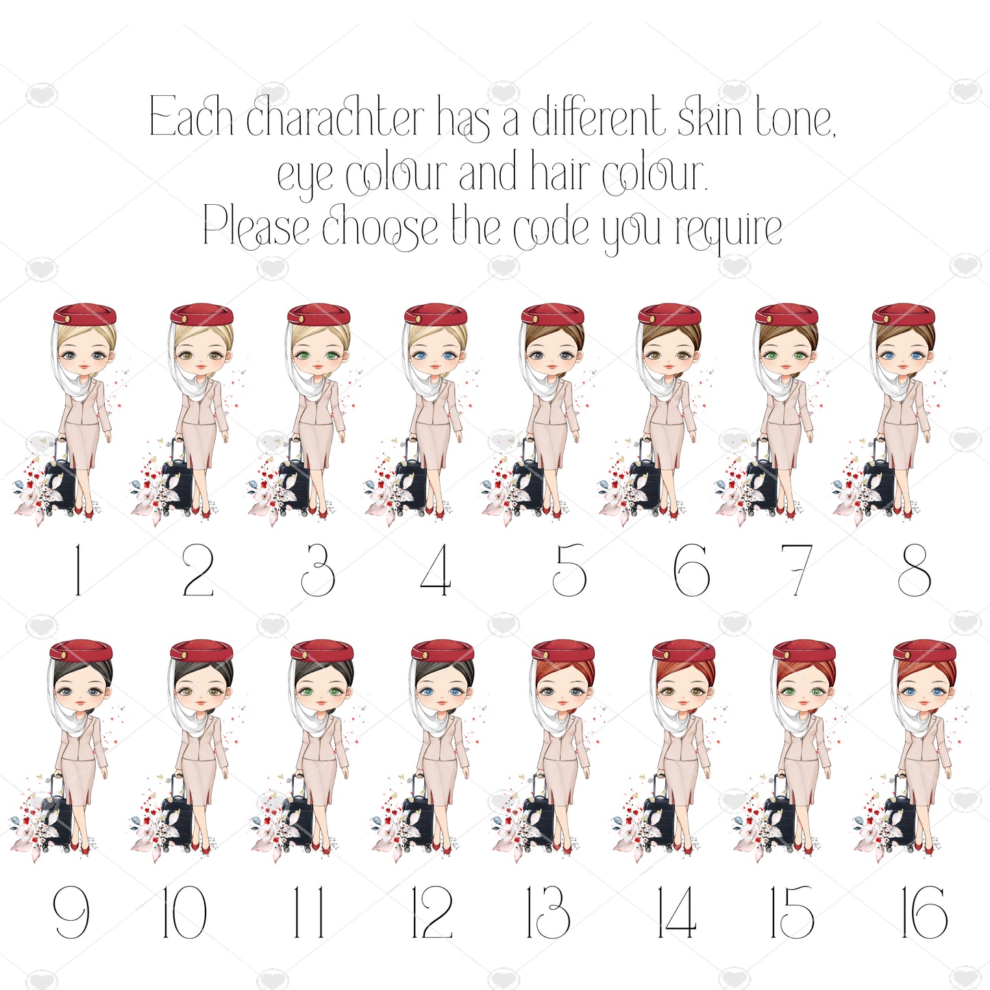 Personalised Flight Attendant Card, Air Hostess Card, Cabin Crew card, Air Steward, Birthday Card, Card for her, Aviation card