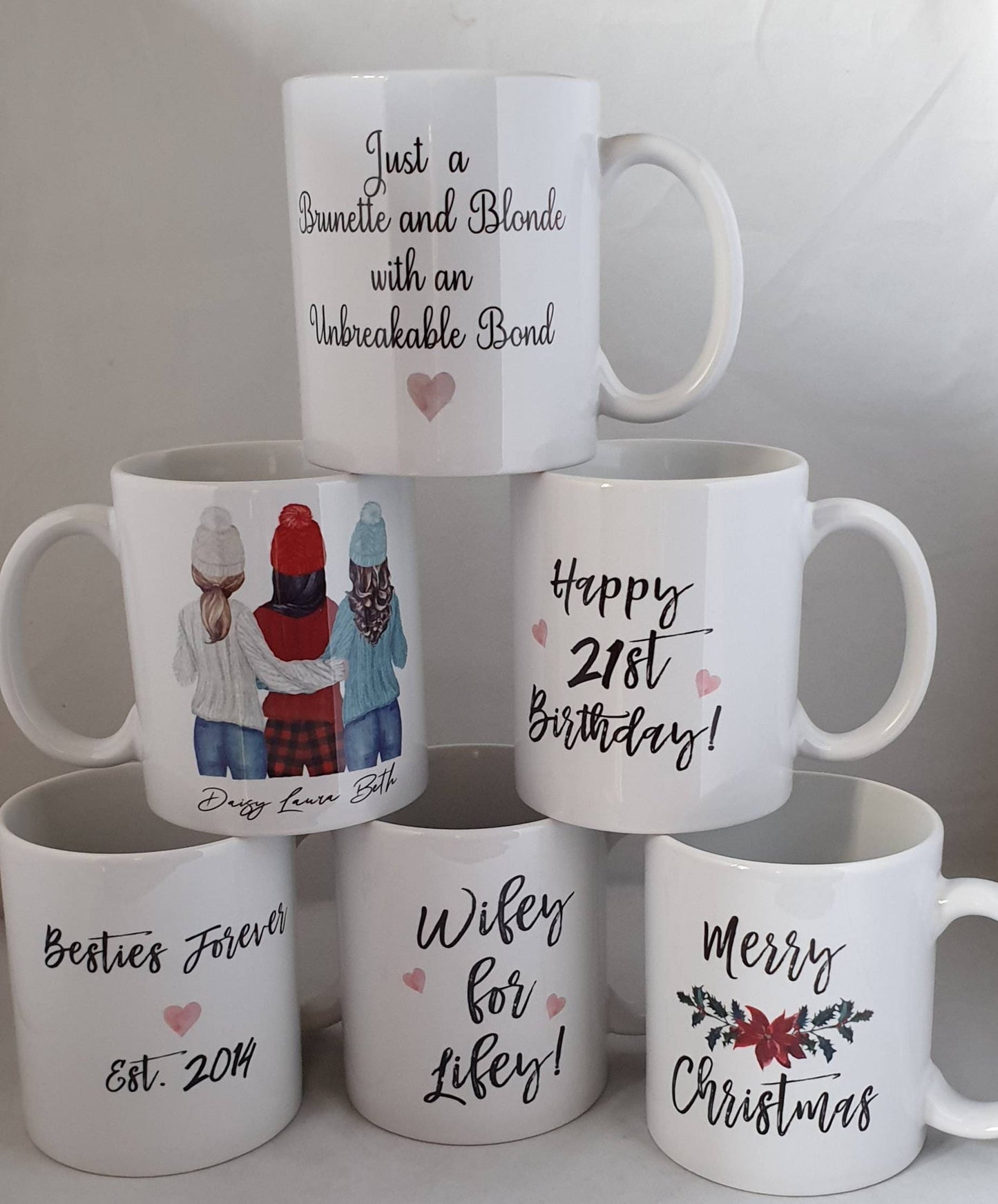 Best friend mug Mermaid, Soul sisters mug personalised besties mug