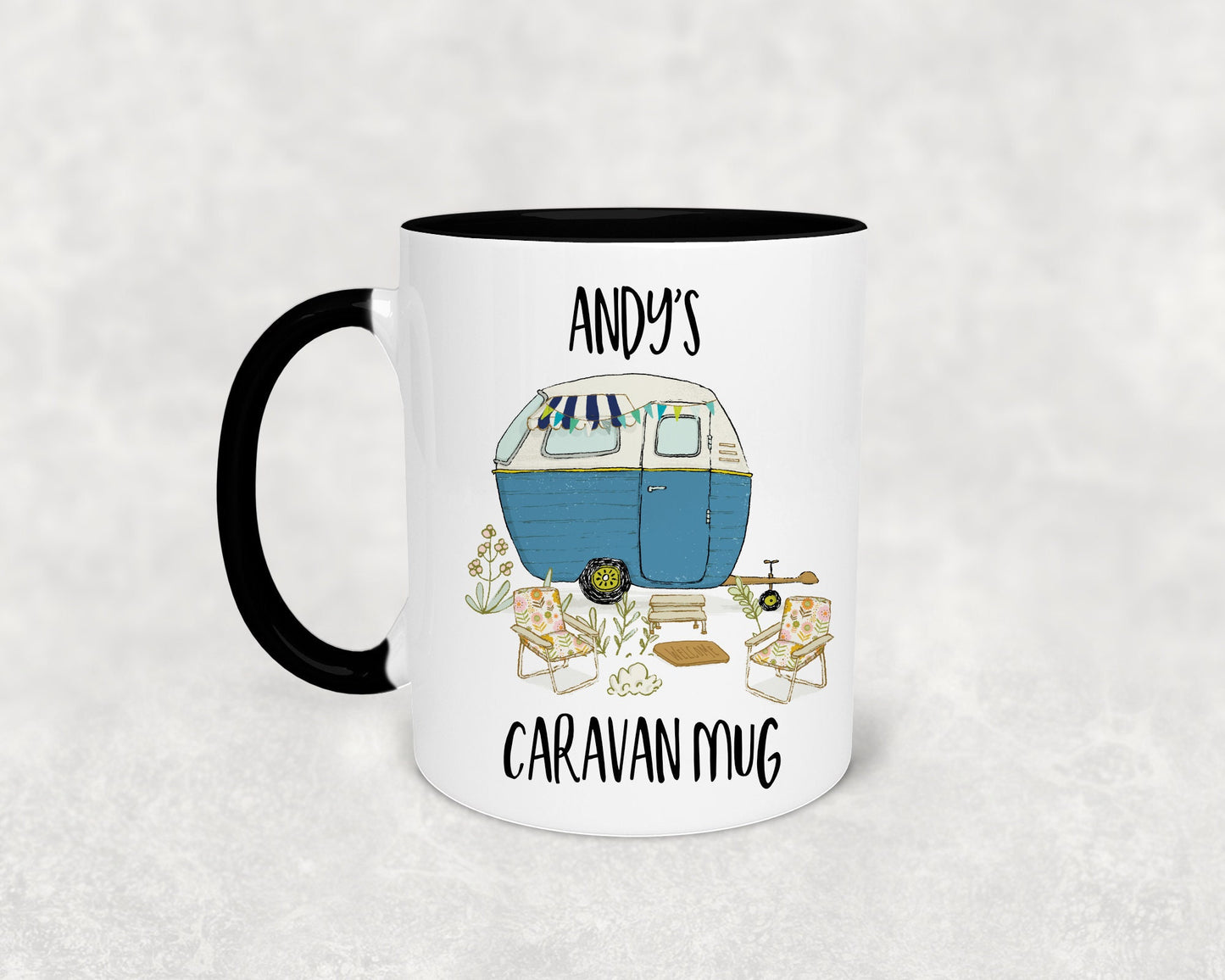 Personalised caravan mug - Campervan mug - Caravan Gift, Caravan mug