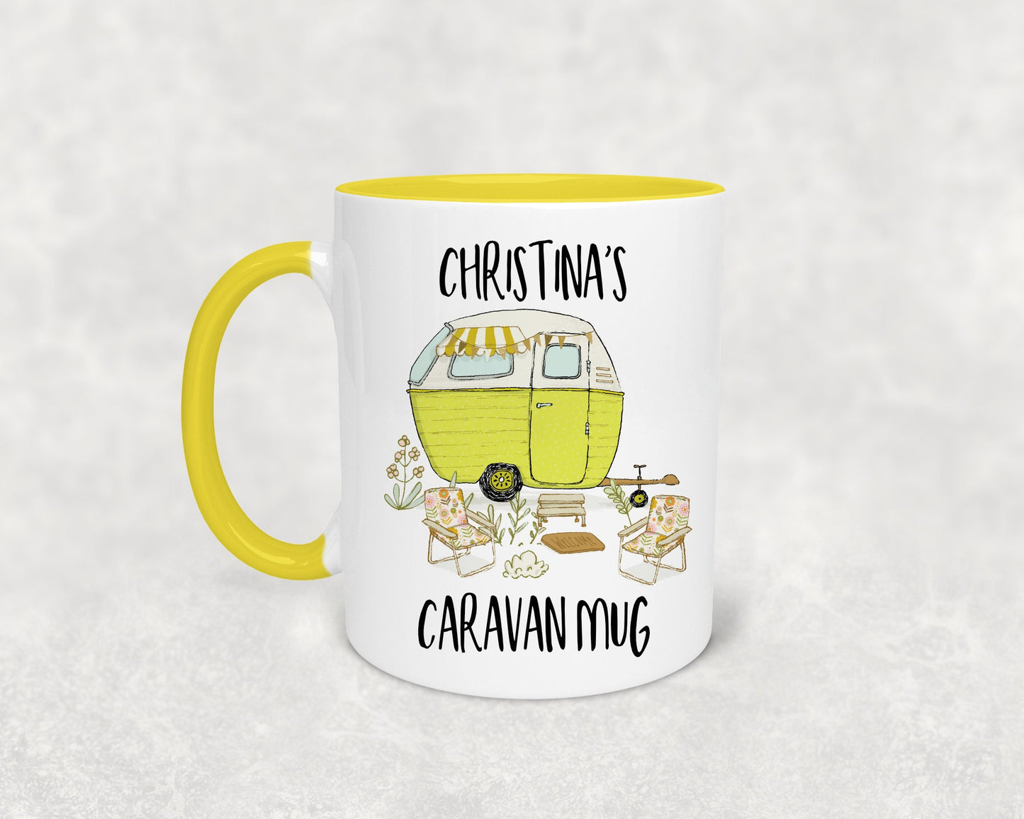 Personalised caravan mug - Campervan mug - Caravan Gift, Caravan mug