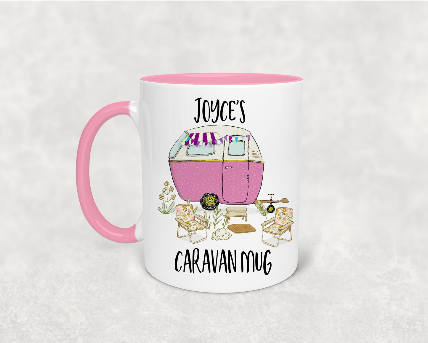 Personalised caravan mug - Campervan mug - Caravan Gift, Caravan mug