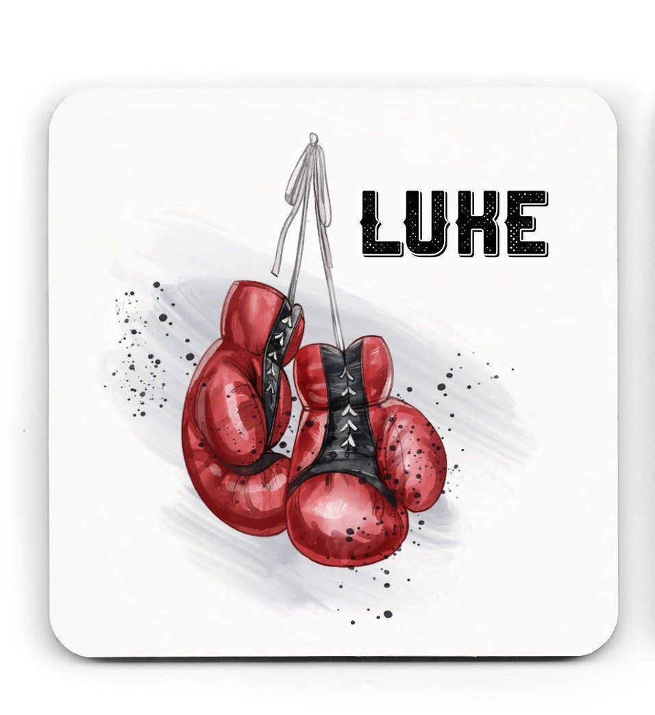 Personalised boxing mug, boxing coaster, Boxing gift for him, Boxer mug, sport mug