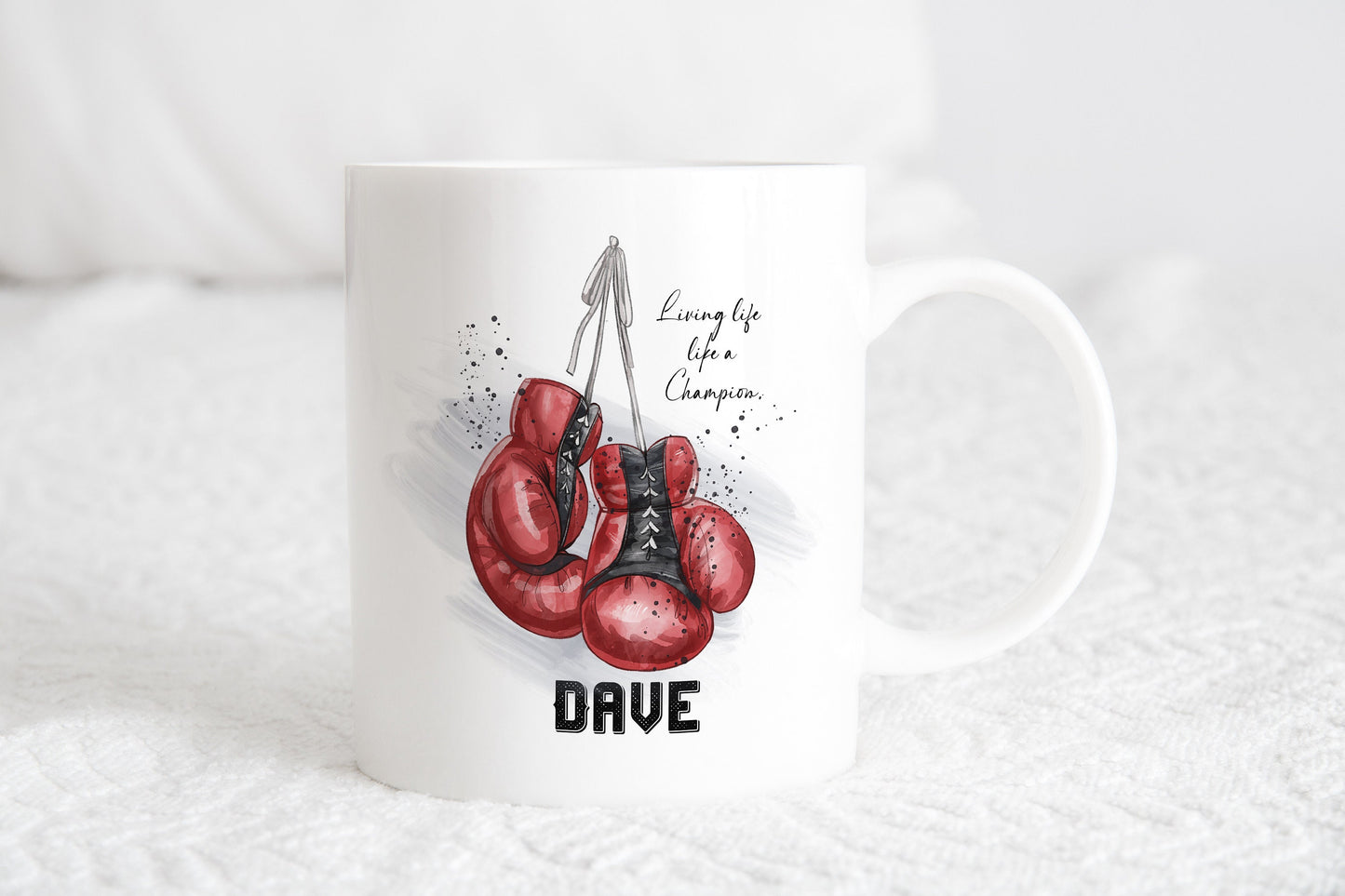 Personalised boxing mug, boxing coaster, Boxing gift for him, Boxer mug, sport mug