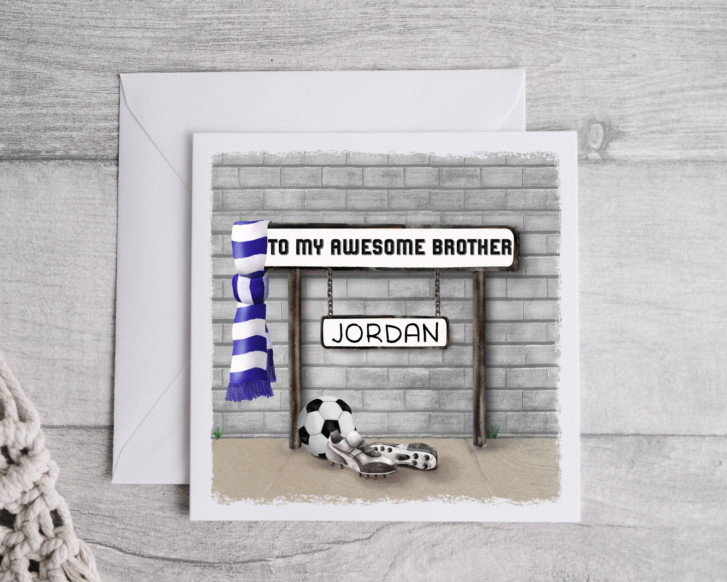 Personalised Father's day card, Football birthday card, Fathers day Card, Any occasion and age
