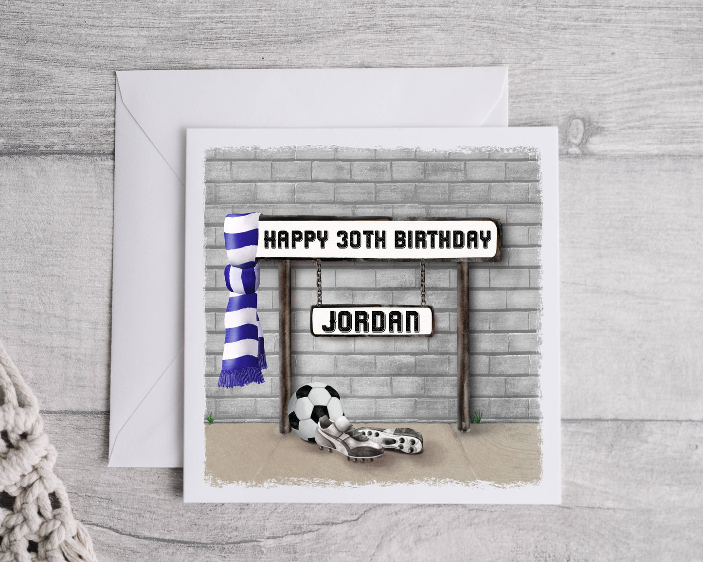 Personalised Father's day card, Football birthday card, Fathers day Card, Any occasion and age