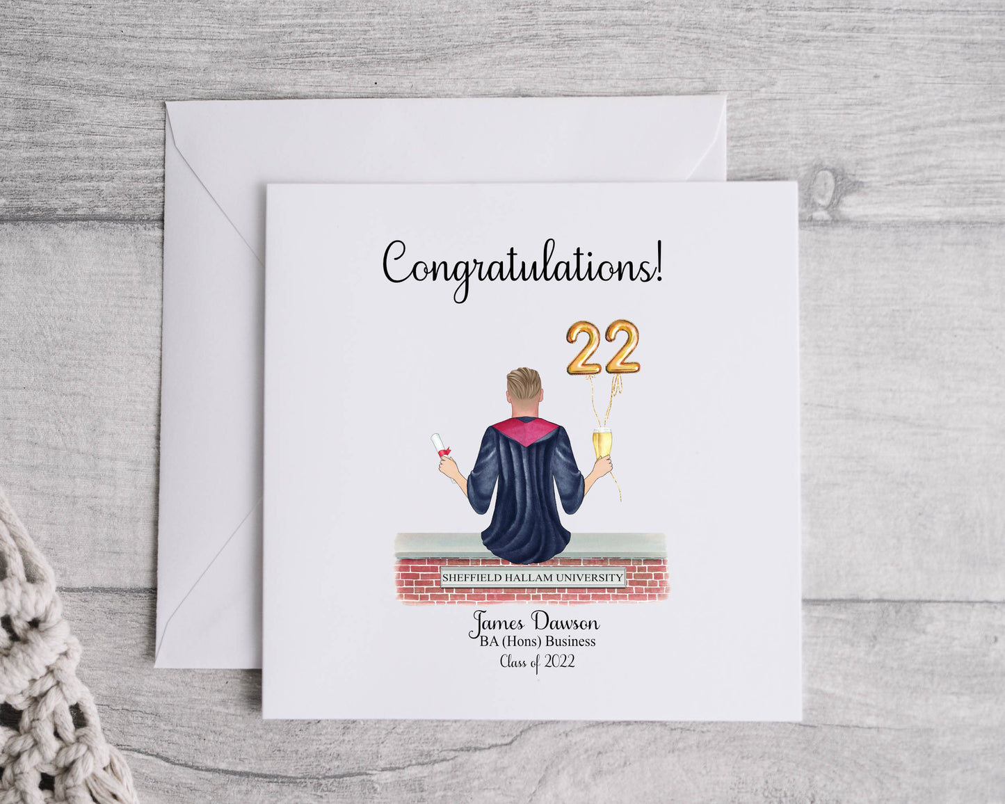 Personalised graduation card, graduation 2025