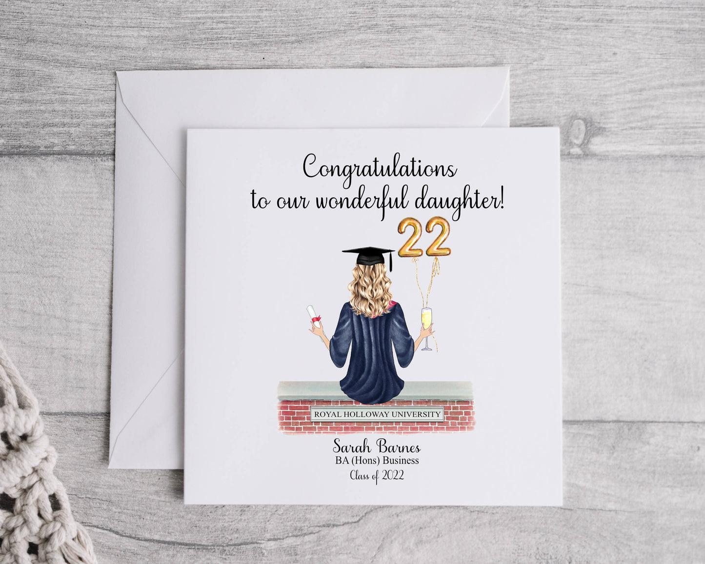 Personalised graduation card, graduation 2025