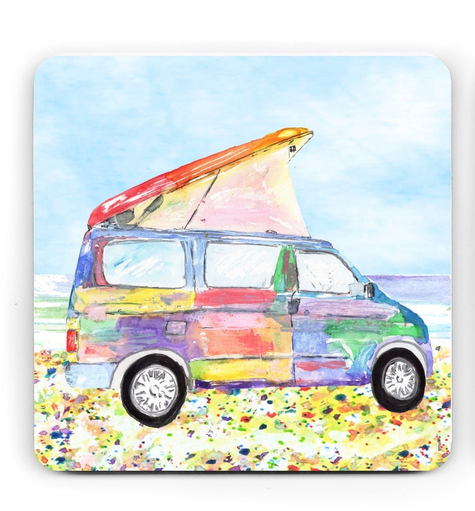 Campervan mug - Bongo Mug - Camping mug- Motorhome Gift- Seaside mug