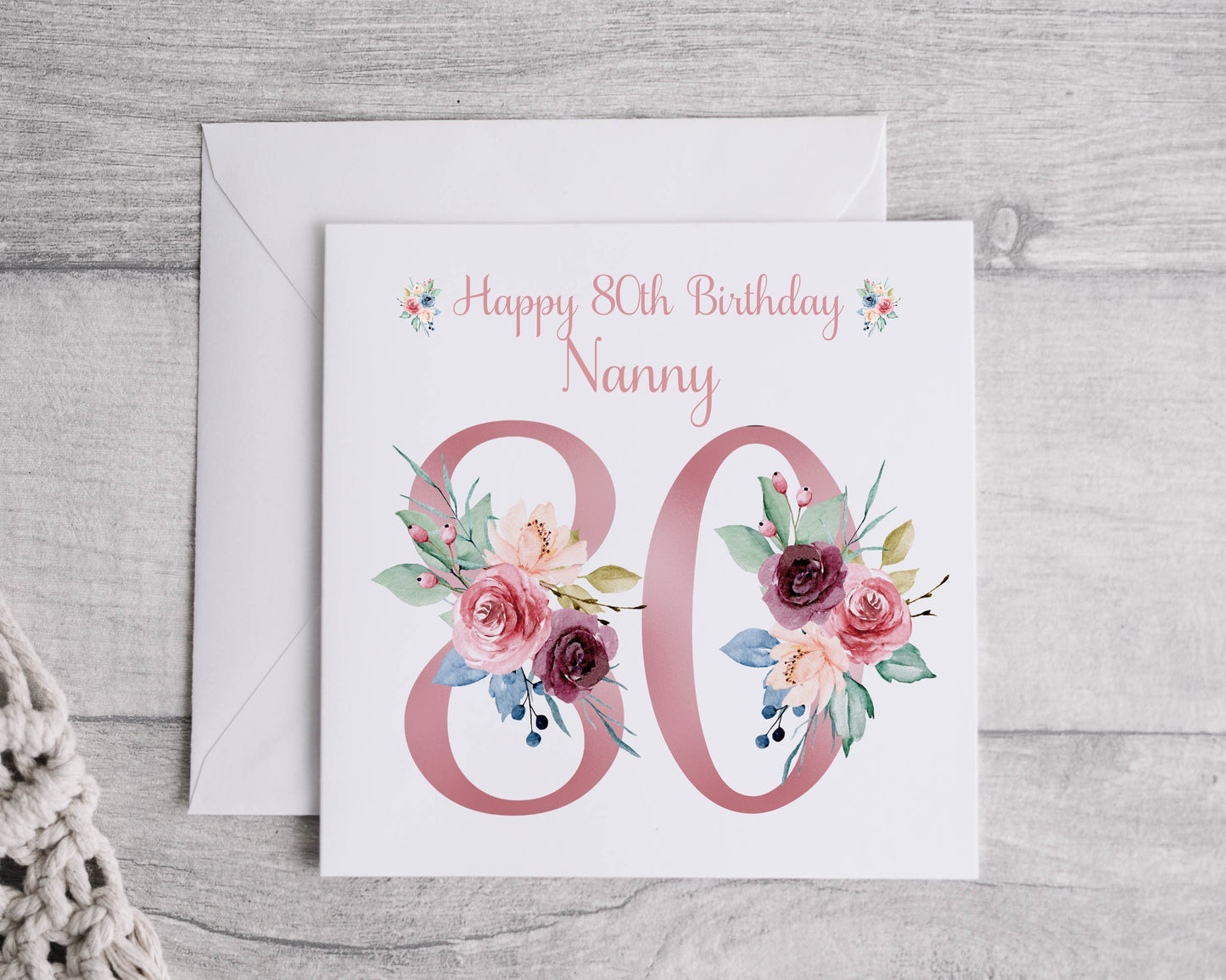 Personalised birthday card, Card for her, 18th, 21st, 30th, 40th any age