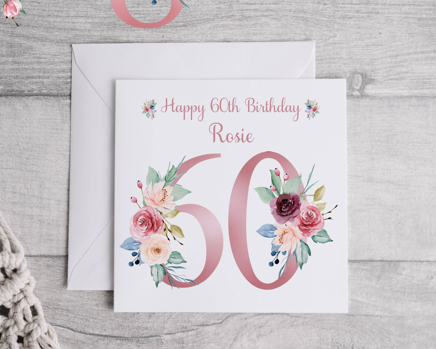 Personalised birthday card, Card for her, 18th, 21st, 30th, 40th any age