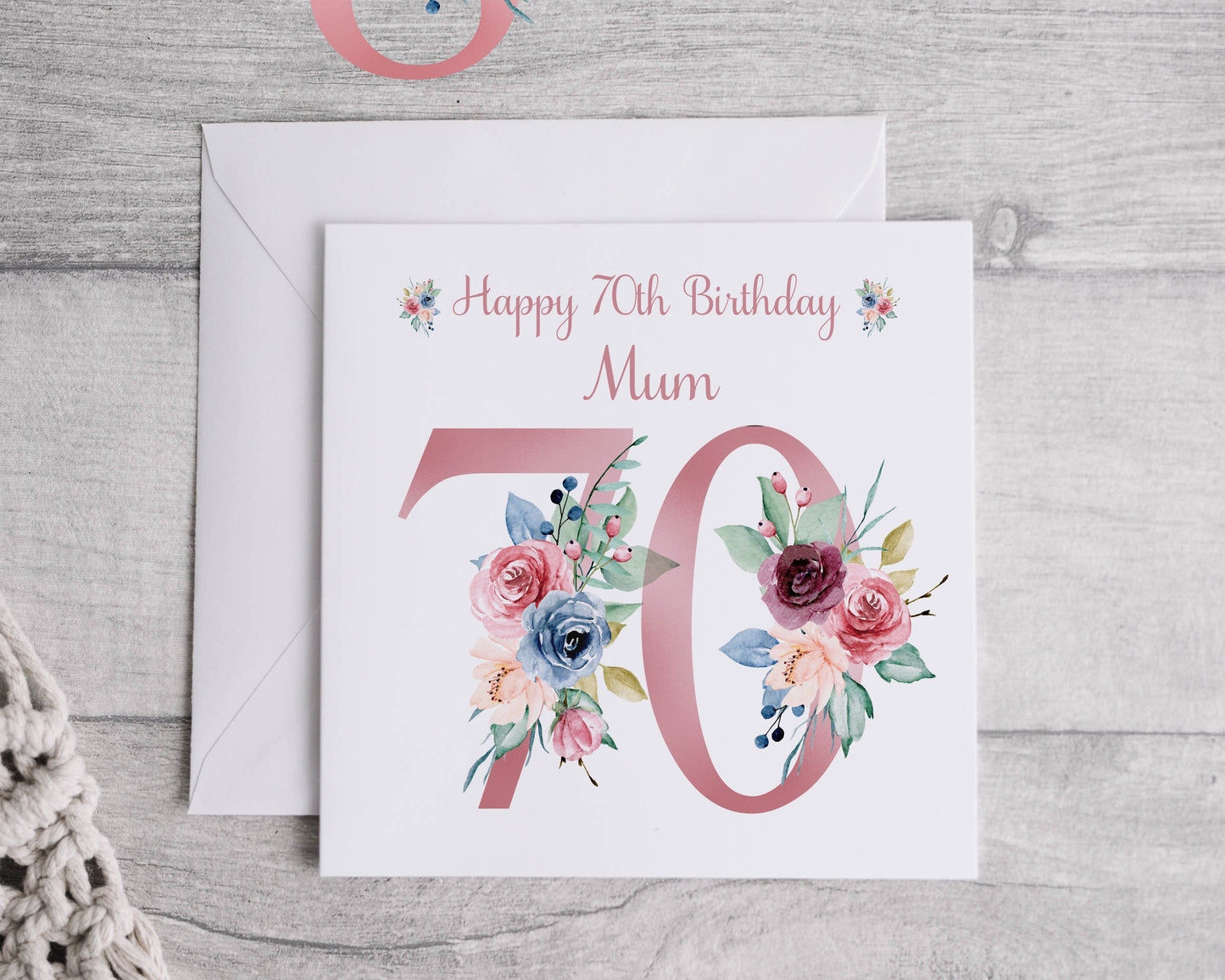 Personalised birthday card, Card for her, 18th, 21st, 30th, 40th any age