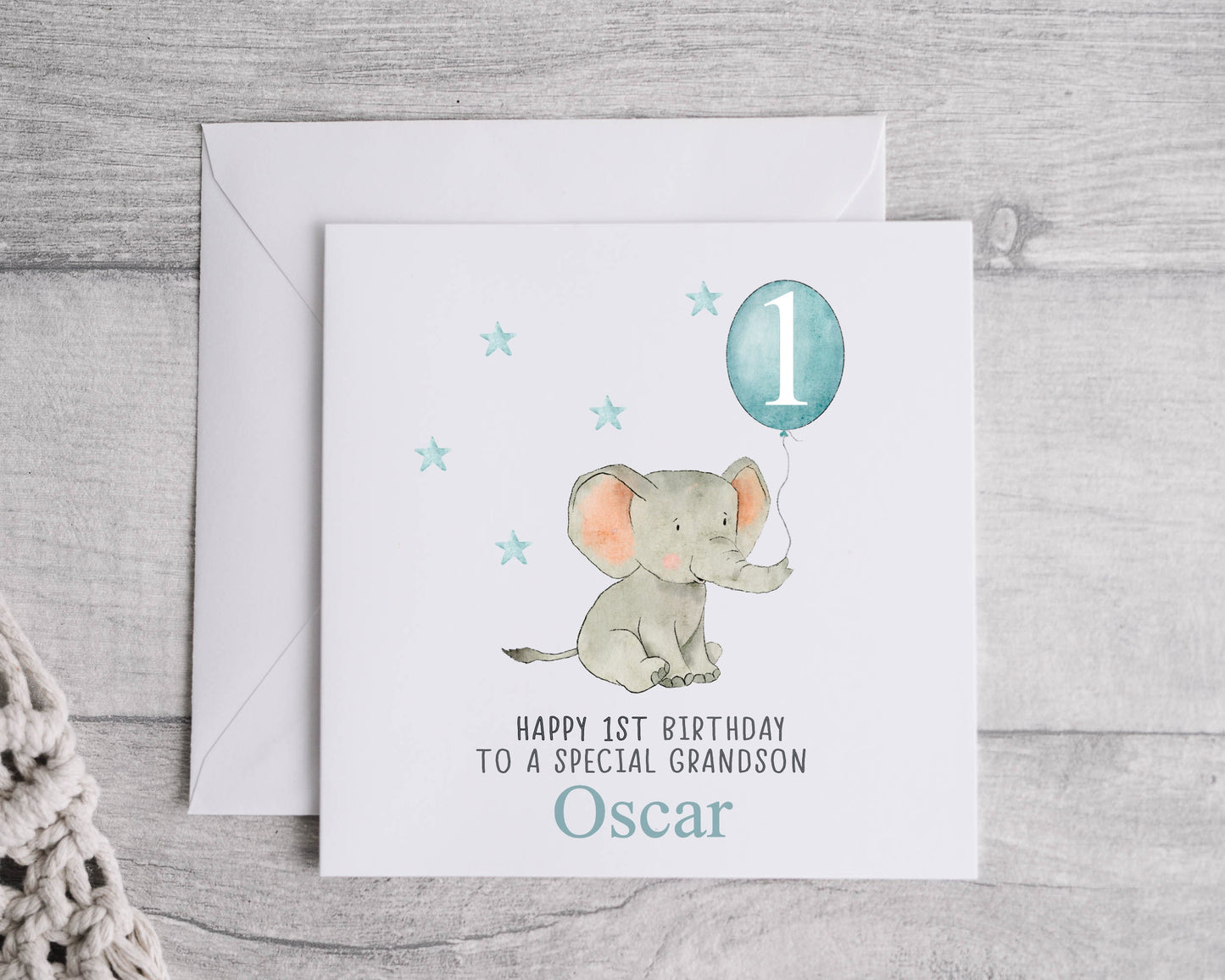 Personalised 1st Birthday Card for son, Grandson, Nephew, little boy, Godson