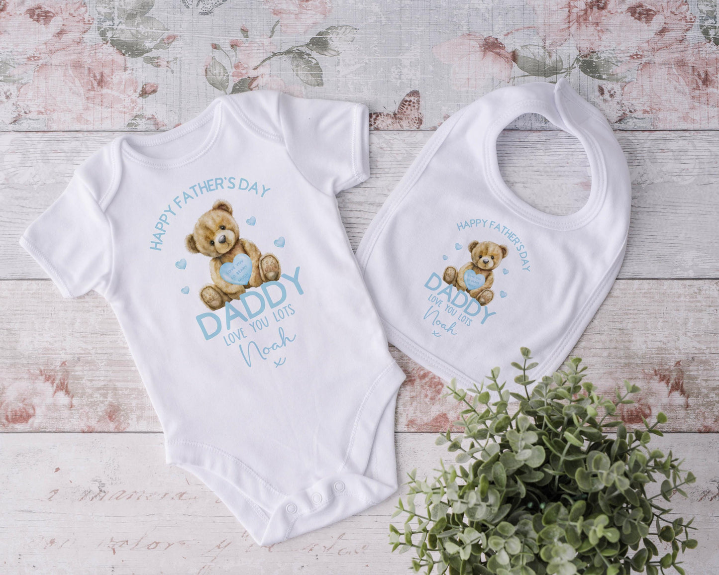 Personalised Father's Day gift, Father's Day baby Grow, Tshirt, Vest, Bib, Sleepsuit, Bodysuit, New Daddy Gift