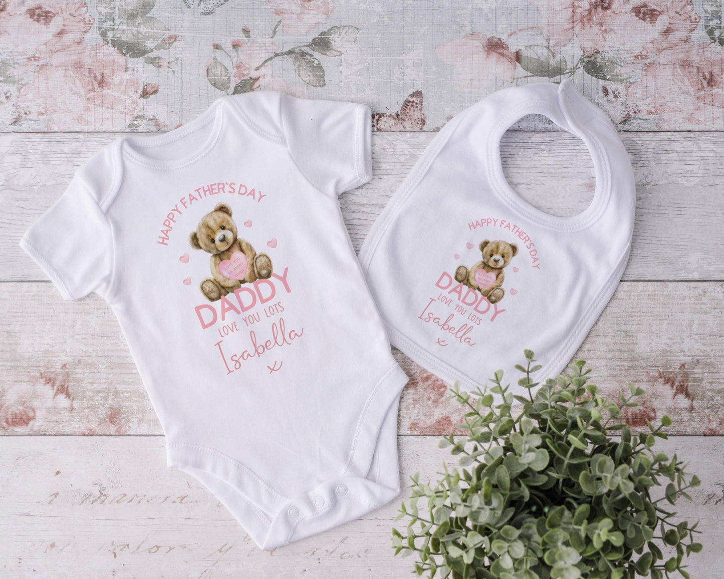 Personalised Father's Day gift, Father's Day baby Grow, Tshirt, Vest, Bib, Sleepsuit, Bodysuit, New Daddy Gift
