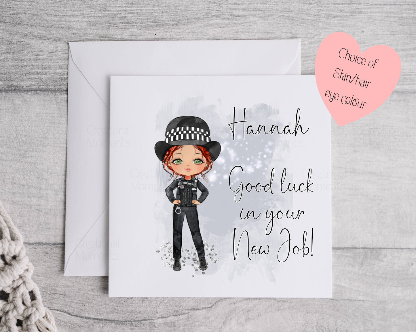 Personalised Police Card, Police Congratulations Card, Police Promotion Card, Retirement, Passing Out, Police Force, PCSO Card, Well Done (Copy) (Copy)