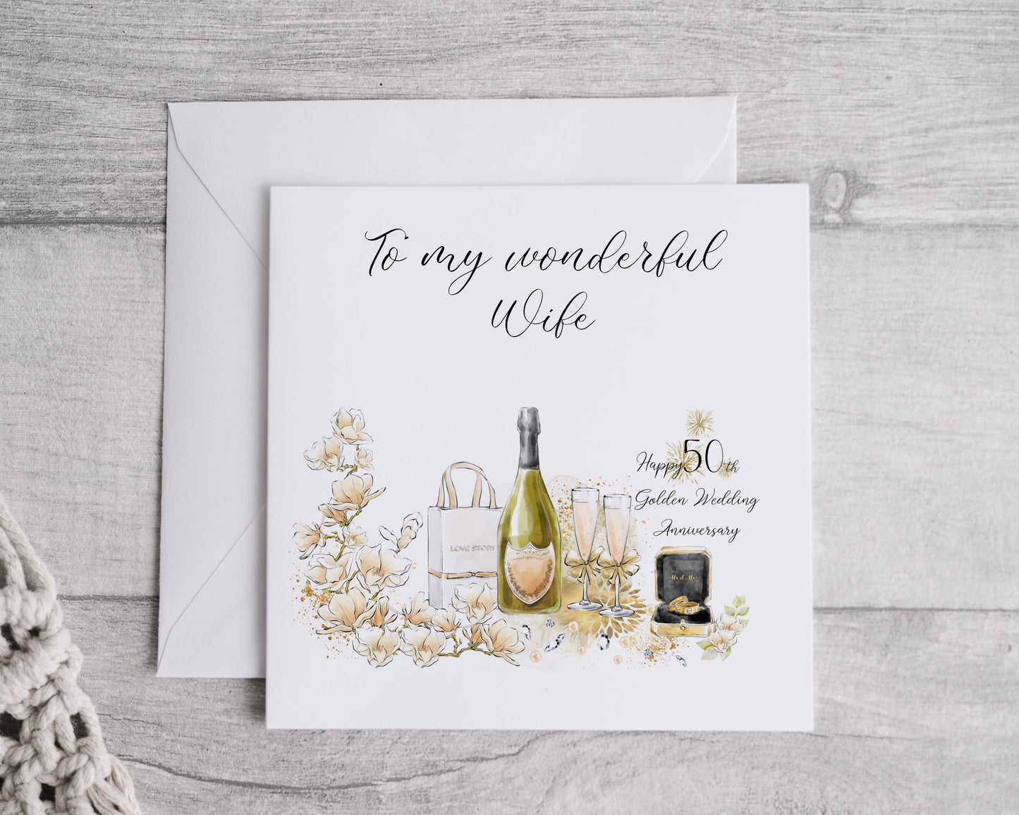 Anniversary card personalised - 1st, 5th, 10th, 15th,20th, 25th, 30th, 40th,50th, 60th wedding anniversary, Card for wife, husband, girlfriend, boyfriend, Wedding card