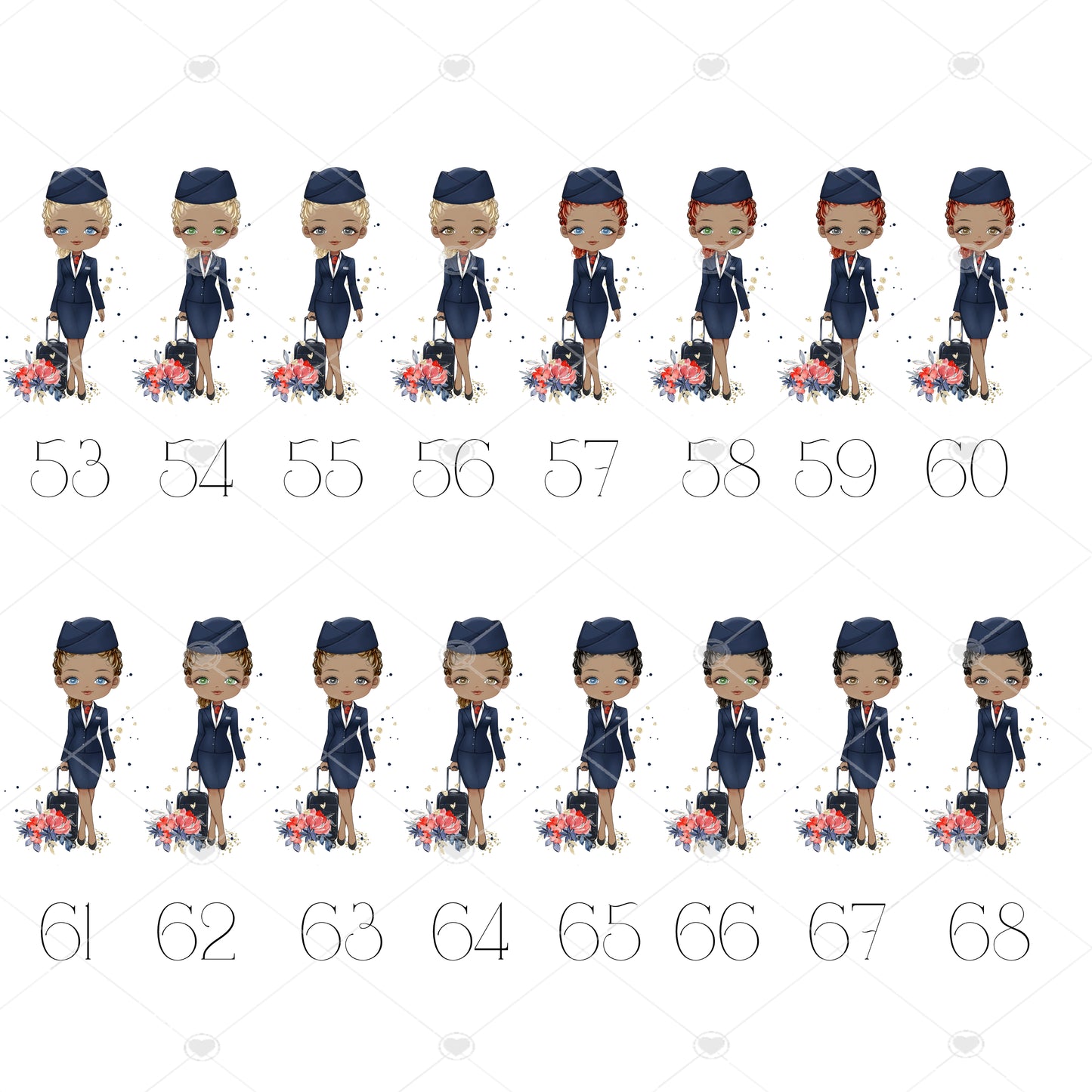 Personalised Flight Attendant Card, Air Hostess Card, Cabin Crew card, Air Steward, Birthday Card, Card for her, Aviation card (Copy) (Copy)