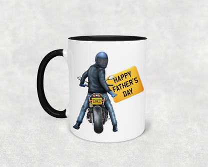 Motorbike Mug personalised, Motorbike Gift, Father's Day gift, Biker, Gift for dad