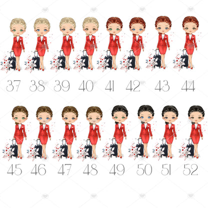 Personalised Flight Attendant Card, Air Hostess Card, Cabin Crew card, Air Steward, Birthday Card, Card for her, Aviation card (Copy)