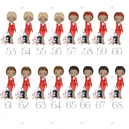 Personalised Flight Attendant Card, Air Hostess Card, Cabin Crew card, Air Steward, Birthday Card, Card for her, Aviation card (Copy)