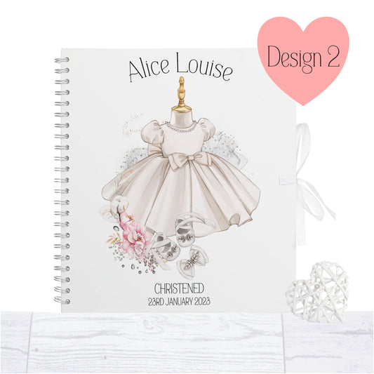 Personalised  Christening Guest Book, naming day book, Baptism, memory book, photo album