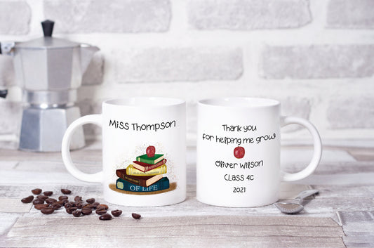 Personalised Teacher mug, Teacher thank you gift, Teacher Appreciation Gifts