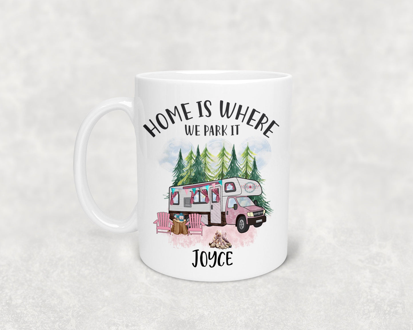 Personalised motorhome mug - Campervan mug - Motorhome Coaster- Motorhome Gift, Caravan mug