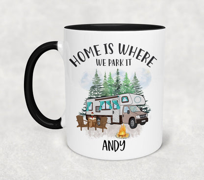 Personalised motorhome mug - Campervan mug - Motorhome Coaster- Motorhome Gift, Caravan mug