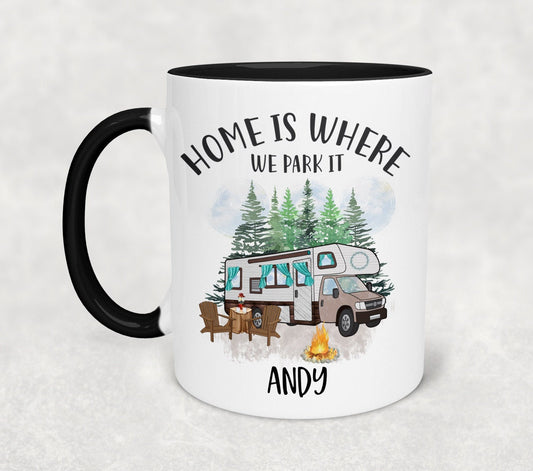 Personalised motorhome mug - Campervan mug - Motorhome Coaster- Motorhome Gift, Caravan mug