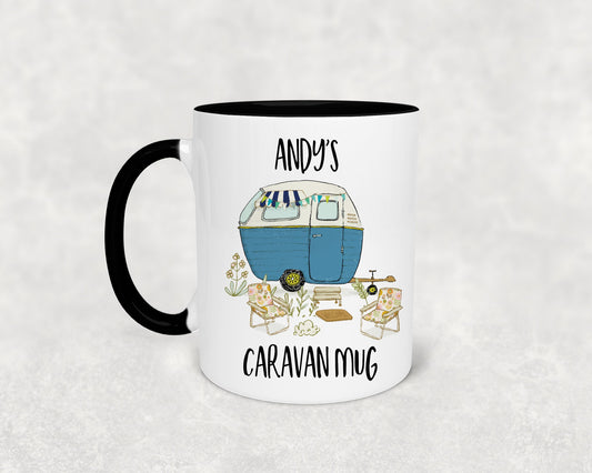 Personalised caravan mug - Campervan mug - Caravan Gift, Caravan mug