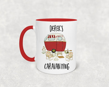 Personalised caravan mug - Campervan mug - Caravan Gift, Caravan mug