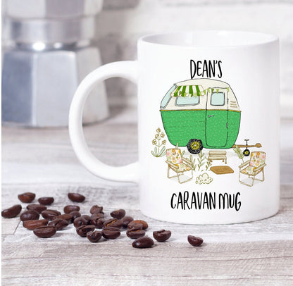 Personalised caravan mug - Campervan mug - Caravan Gift, Caravan mug