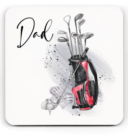 Personalised golf player mug, golf player coaster,  Golf gift for him, Golf mug, sport mug, gift ideas
