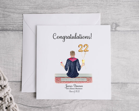 Personalised graduation card, graduation 2025