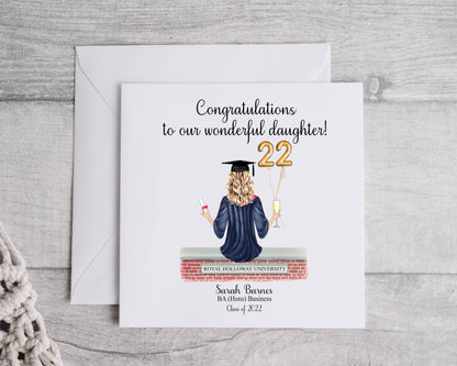 Personalised graduation card, graduation 2025