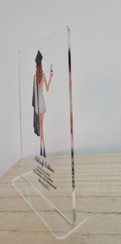 Personalised Graduation gift for her, Graduation acrylic plaque, Graduation Gift Ideas, Gift for Graduation