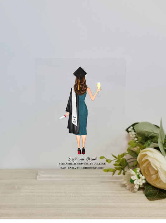 Personalised Graduation gift for her, Graduation acrylic plaque, Graduation Gift Ideas, Gift for Graduation