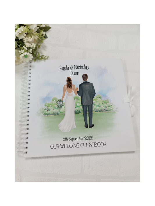 Personalised  Wedding Guest Book, Bride and Groom wedding guest book, memory book, photo album, Wedding scrapbook