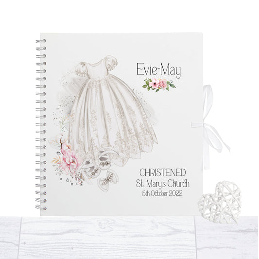 Personalised  Christening Guest Book, naming day book, Baptism, memory book, photo album