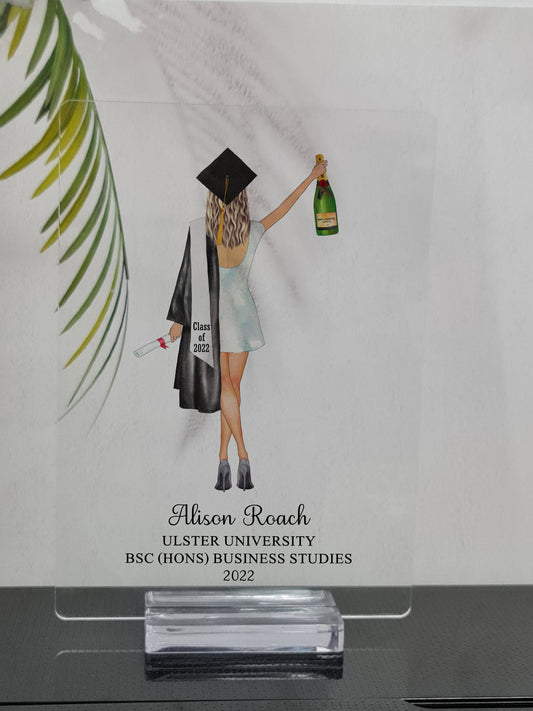 Personalised Graduation gift 2025, graduation gift for her, Graduation acrylic plaque, Graduation Gift Ideas, Gift for Graduation