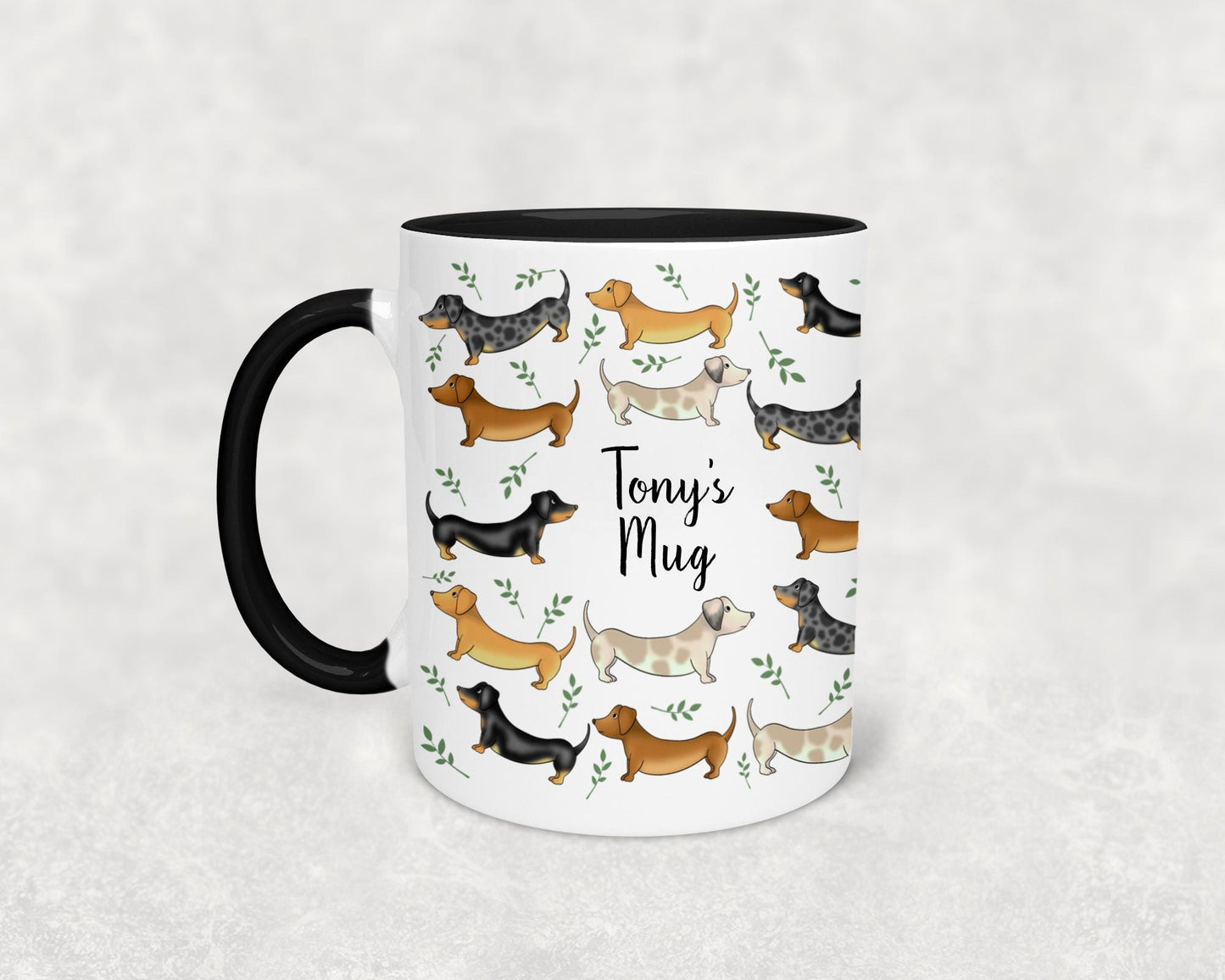 Personalised Daschund Mug, Sausage Dog Coffee Mug,  Sausage Dog gift, Animal Lovers Gift, Dog Lover Present