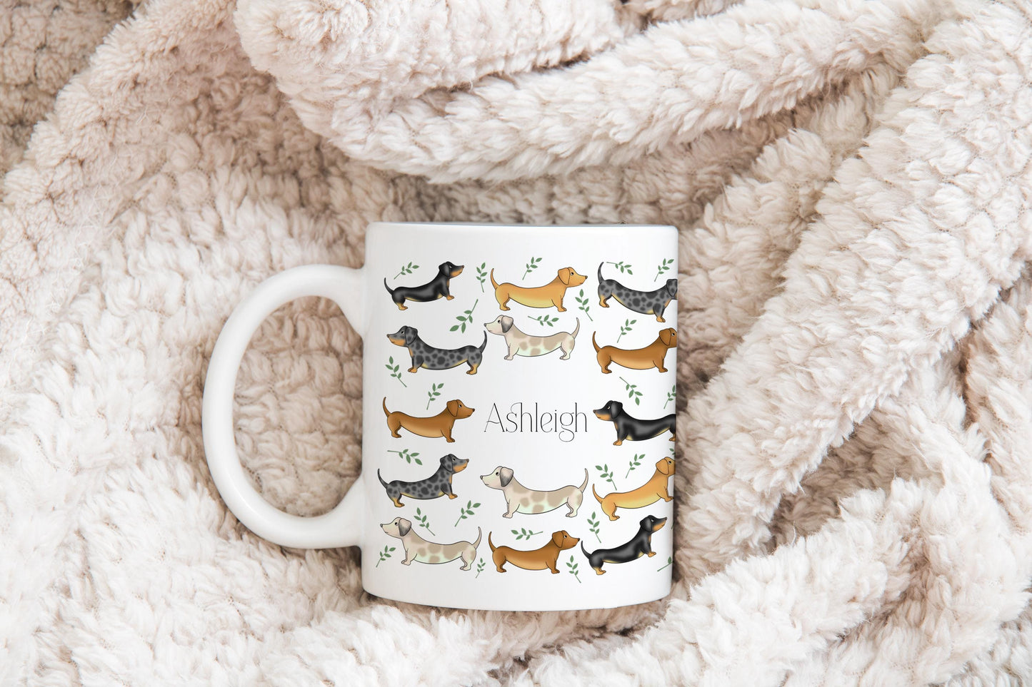 Personalised Daschund Mug, Sausage Dog Coffee Mug,  Sausage Dog gift, Animal Lovers Gift, Dog Lover Present