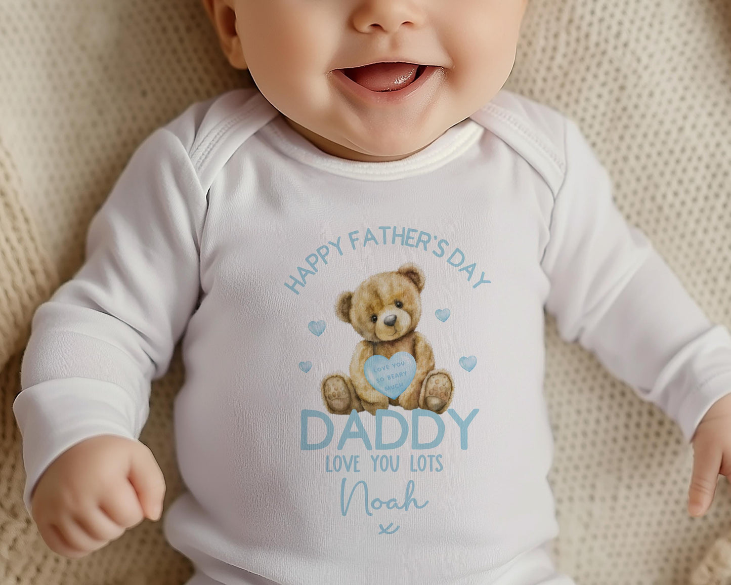 Personalised Father's Day gift, Father's Day baby Grow, Tshirt, Vest, Bib, Sleepsuit, Bodysuit,  New Daddy Gift