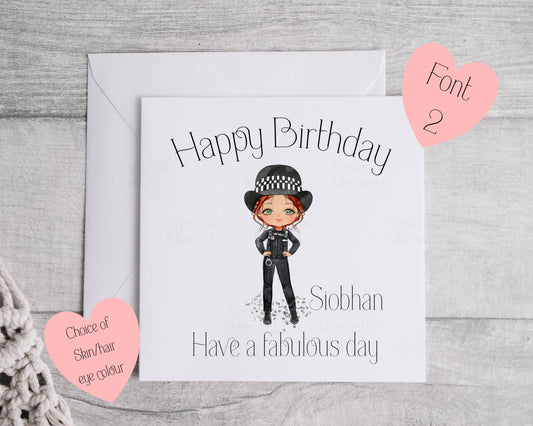Personalised Police Card, Police Congratulations Card, Police Promotion Card, Retirement, Passing Out, Police Force, PCSO Card, Well Done (Copy)