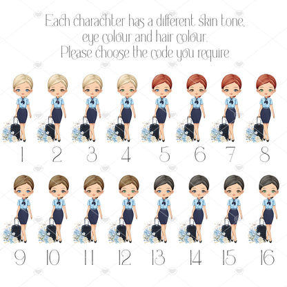 Personalised Flight Attendant Card, Air Hostess Card, Cabin Crew card, Air Steward, Birthday Card, Card for her, Aviation card (Copy) (Copy) (Copy)